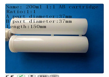 Cartucho dual, barril del pegamento del AB, cartucho adhesivo 200ml del embalaje