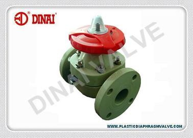 Válvula de diafragma industrial actuada manual, plástico de CPVC/de UPVC/de PVDF/de PPH fabricado