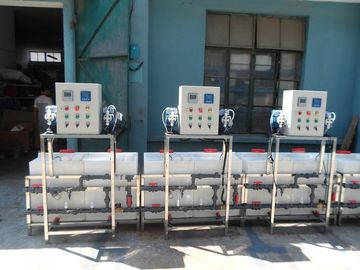 Sistema/equipo de dosificación químicos automáticos para el tratamiento de aguas, ajuste del pH