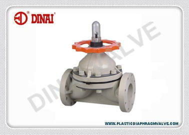 Válvula de diafragma del PVC de PTFE/de EPDM para el petróleo y gas industrial, manual actuado