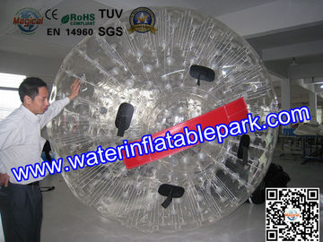 Bola azul inflable interesante comercial divertida 3M x los 2m de Zorb de la tierra