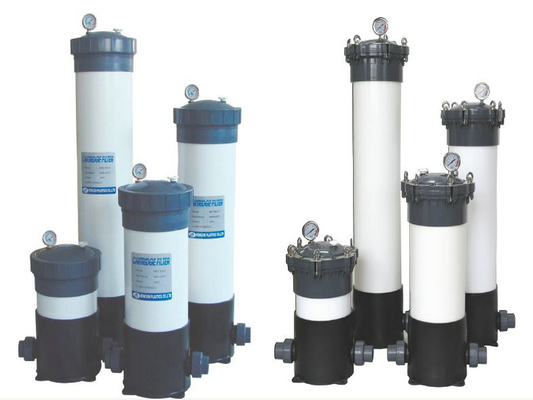 Cárter del filtro plástico del cartucho de la precisión para el remedio del agua subterránea