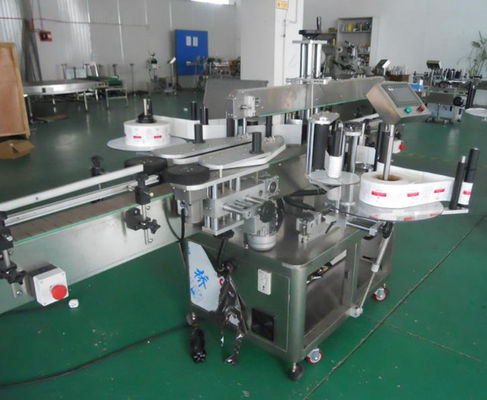 1 máquina de etiquetado automática lateral máquina plástica del dispensador de la etiqueta engomada de Botlle