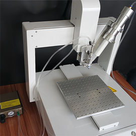 Máquina de dispensación del pegamento automático de escritorio dual del líquido XYZ-3/AB neumático que dispensa Robat