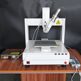 Máquina de dispensación del pegamento automático de escritorio dual del líquido XYZ-3/AB neumático que dispensa Robat