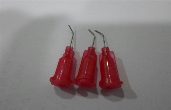 La aguja de dispensación pulida roja del acero inoxidable inclina la pulgada/1/4 pulgada del 1/2