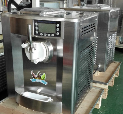 Sabor de la mini del acero inoxidable el solo máquina del helado dispensa continuamente