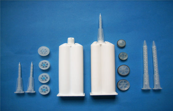 Cartucho vacío dispenising de epoxy del pegamento del Dos-componente del material 50ml de los PP