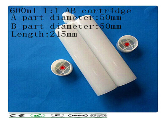Del 1:1 componente dos barril adhesivo 600ml, cartucho industrial del pegamento del AB