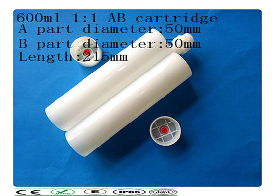 Del 1:1 componente dos barril adhesivo 600ml, cartucho industrial del pegamento del AB