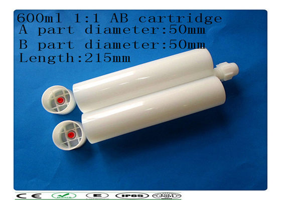 Del 1:1 componente dos barril adhesivo 600ml, cartucho industrial del pegamento del AB