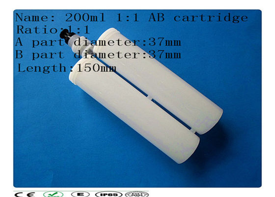 Catridge de dispensación componente 200ml dos blancos, barril de dispensación, cartucho del pegamento