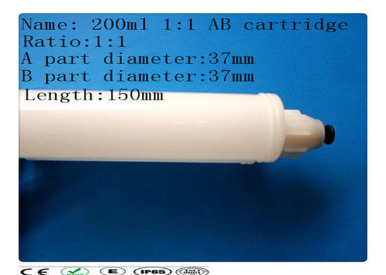 Cartucho dual, barril del pegamento del AB, cartucho adhesivo 200ml del embalaje