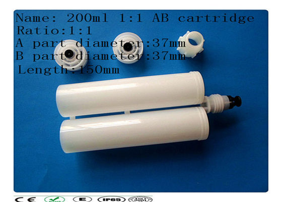 Cartucho dual, barril del pegamento del AB, cartucho adhesivo 200ml del embalaje