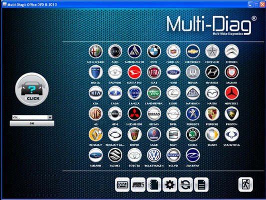 Analizador universal del diagnóstico del coche del auto Multi-Diag del acceso J2534