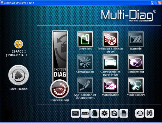 Analizador universal del diagnóstico del coche del auto Multi-Diag del acceso J2534