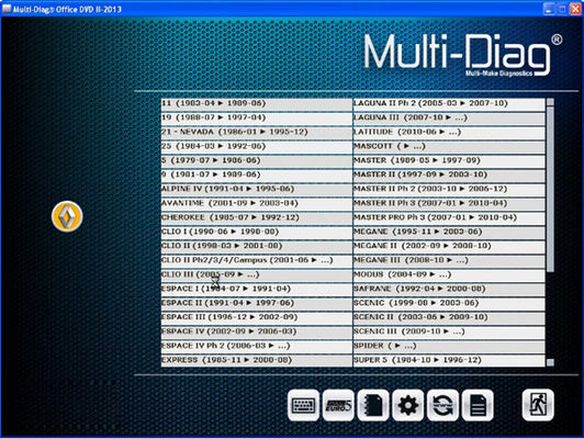 Analizador universal del diagnóstico del coche del auto Multi-Diag del acceso J2534