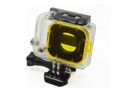 Accesorios subacuáticos de la cámara, CNC del rojo azul debajo del filtro del mar para el héroe de GoPro