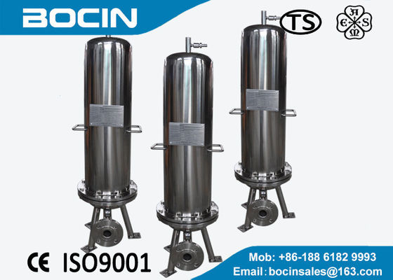 Cárter del filtro del cartucho del acero inoxidable con los elementos multi del cartucho