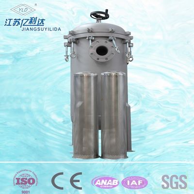 Cárter del filtro de bolso del acero inoxidable para la filtración industrial del micrón