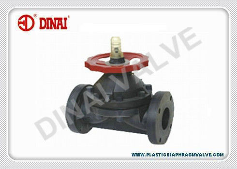Válvula de diafragma industrial actuada manual, plástico de CPVC/de UPVC/de PVDF/de PPH fabricado