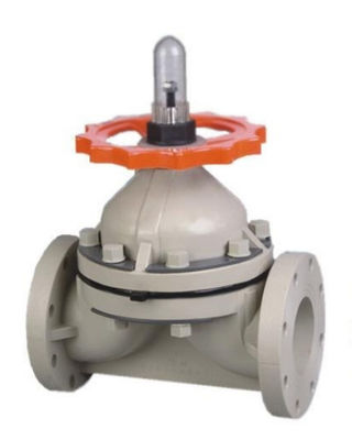Válvula de diafragma plástica industrial de UPVC/del PVC con el arrabio/el compresor de nylon