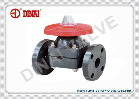 Aquamatic PP/extremo del reborde de válvula de diafragma del PVC de PTFE, válvula electromagnética del diafragma