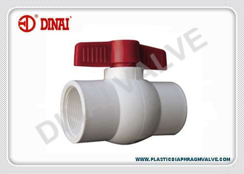 3/8" - 4" vávula de bola plástica del acuerdo con el extremo de hilo del NPT/de BSPT