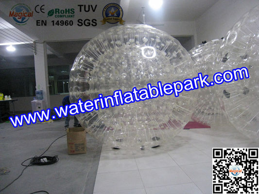 Bola azul inflable interesante comercial divertida 3M x los 2m de Zorb de la tierra