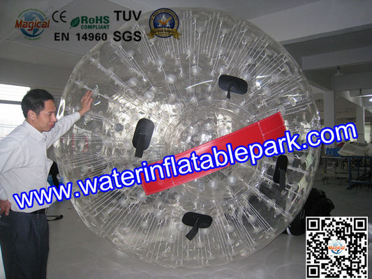 Bola azul inflable interesante comercial divertida 3M x los 2m de Zorb de la tierra