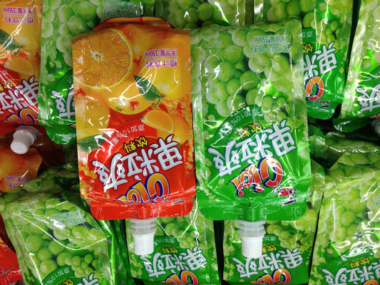 El empaquetado modificado para requisitos particulares de la jalea se levanta la bolsa del canalón del plástico laminado